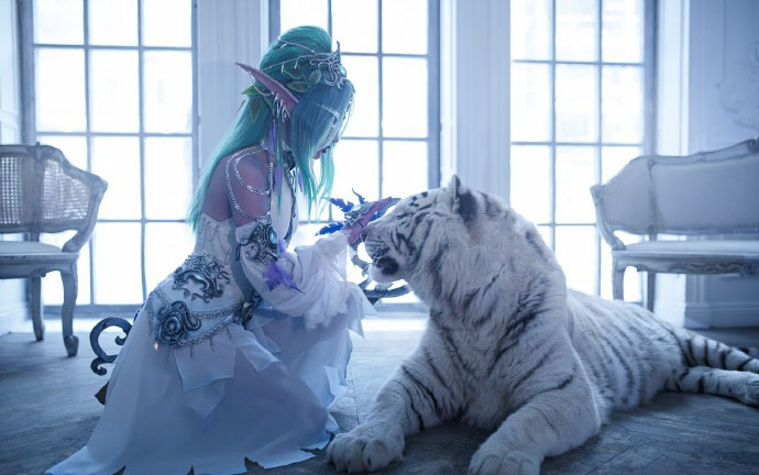 俄罗斯美女cosplay魔兽世界性感写真图片
