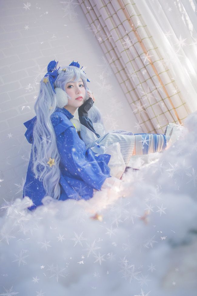 甜美可爱初音未来cosplay