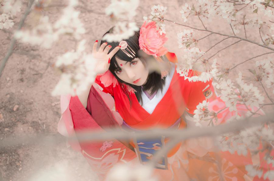 阴阳师樱花妖cosplay写真图片
