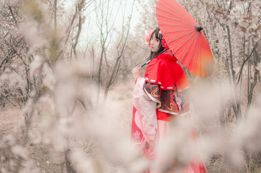 阴阳师樱花妖cosplay写真图片