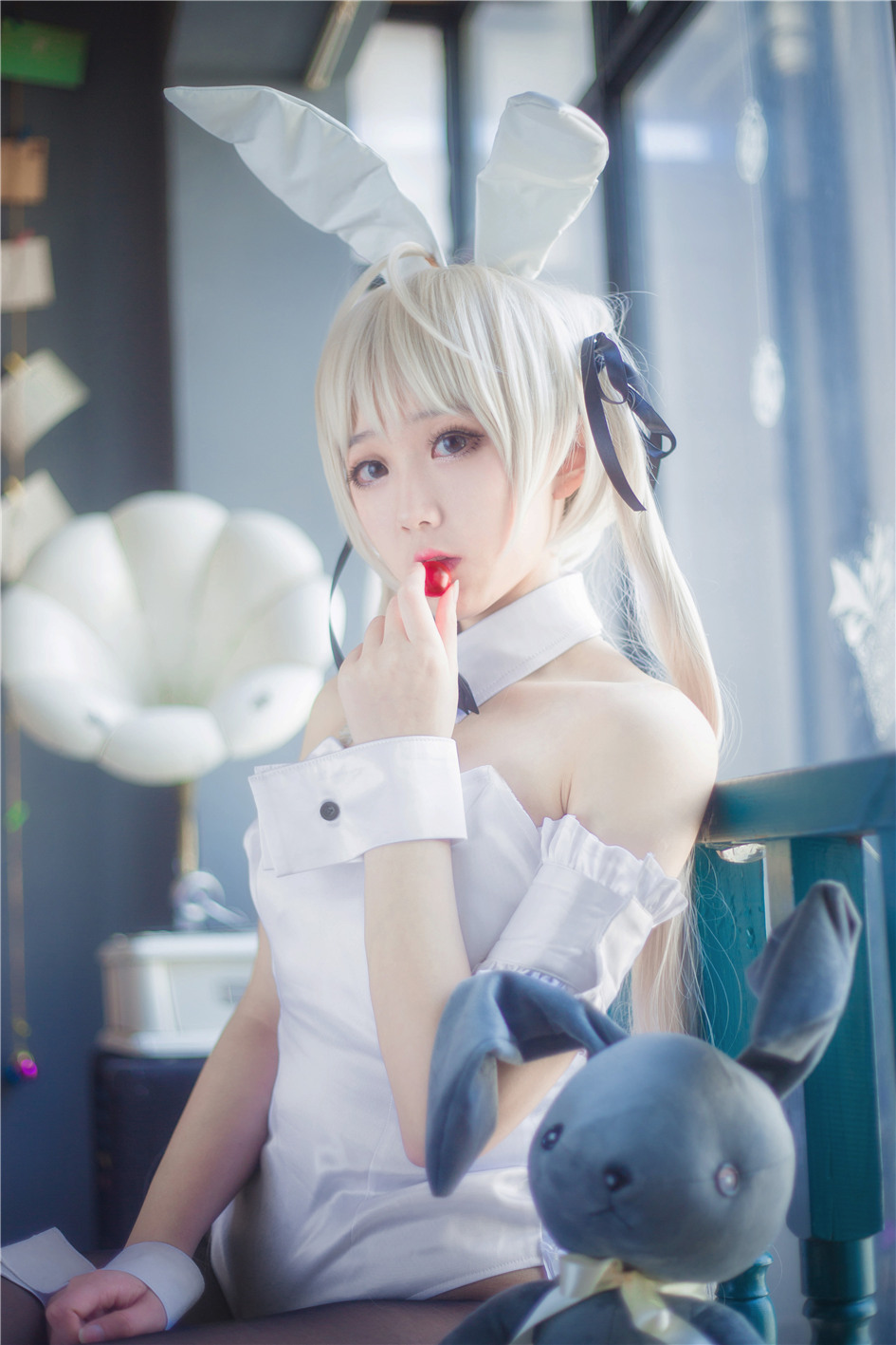缘之空穹妹黑丝美腿兔女郎COS诱人写真图片