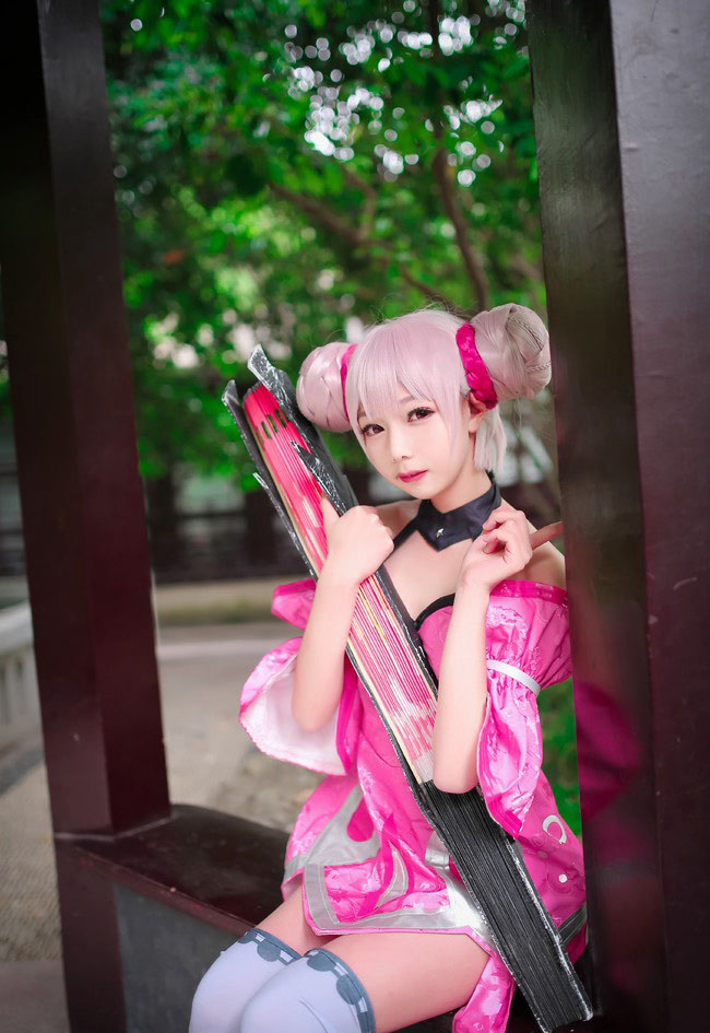 王者荣耀小乔cosplay白丝美腿大胆福利写真