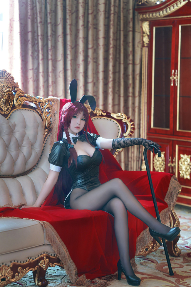 黑丝美腿兔女郎巨乳嫩模性感cosplay图片
