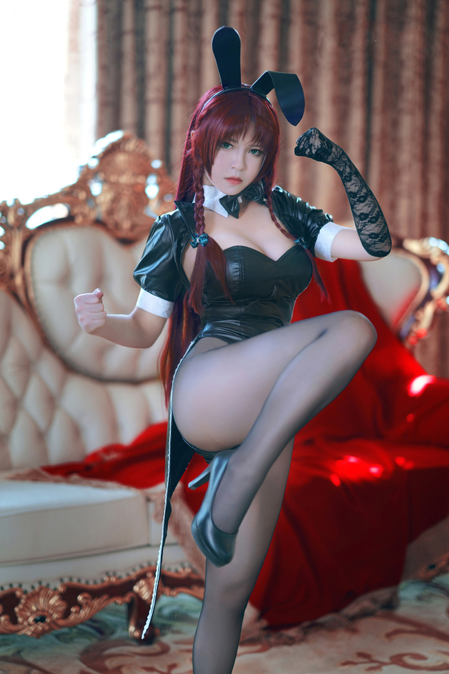 黑丝美腿兔女郎巨乳嫩模性感cosplay图片