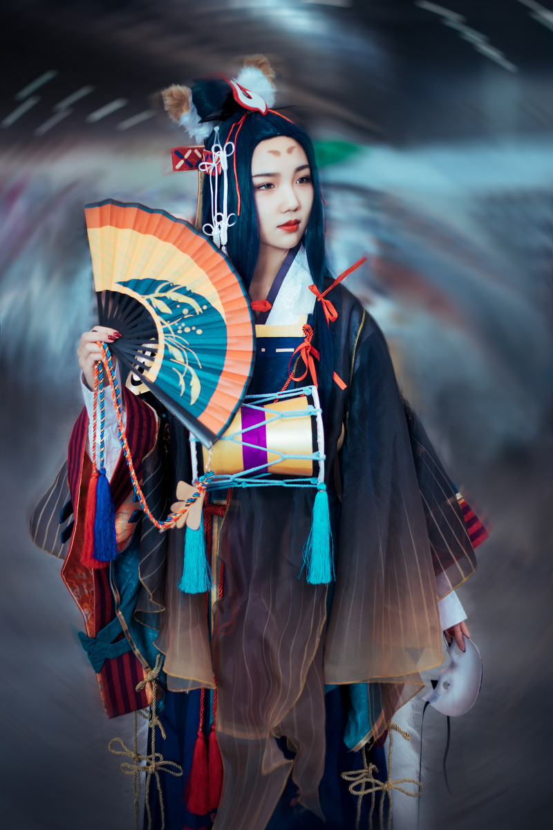 妖艳美女cosplay阴阳师玉藻前写真图片