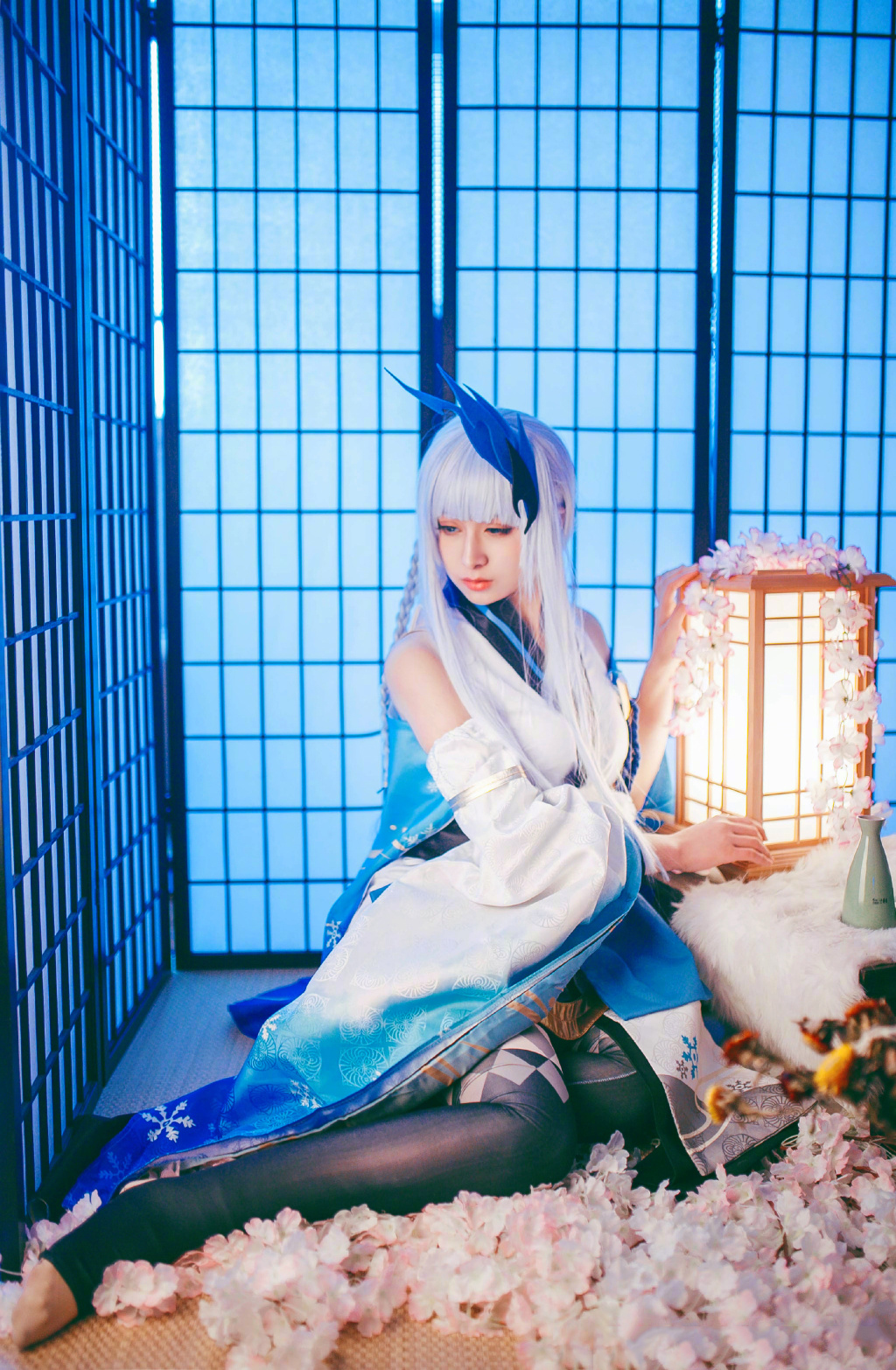 日本美女cosplay阴阳师雪女写真图片