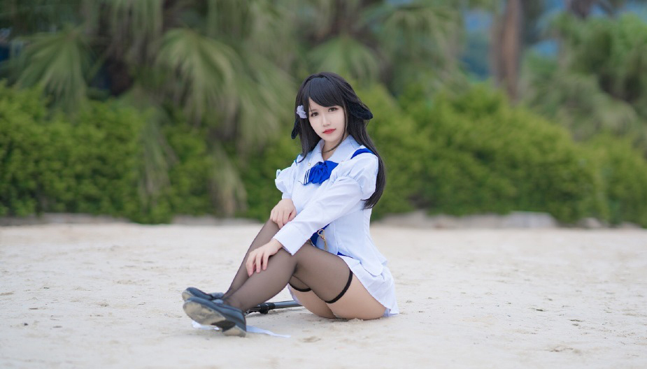 清纯美少女水手服黑丝诱惑cosplay图片