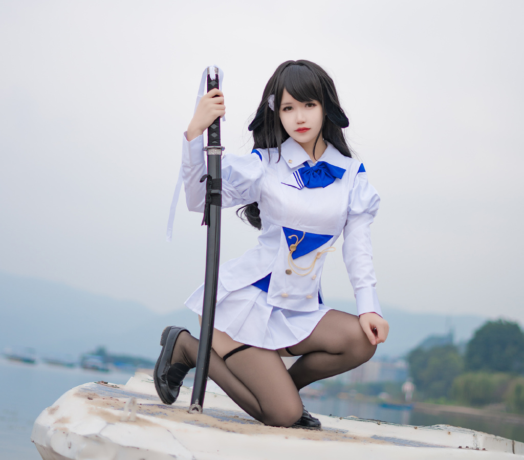 清纯美少女水手服黑丝诱惑cosplay图片