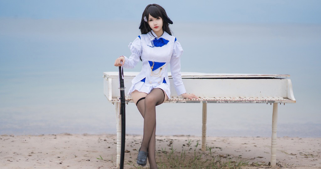 清纯美少女水手服黑丝诱惑cosplay图片