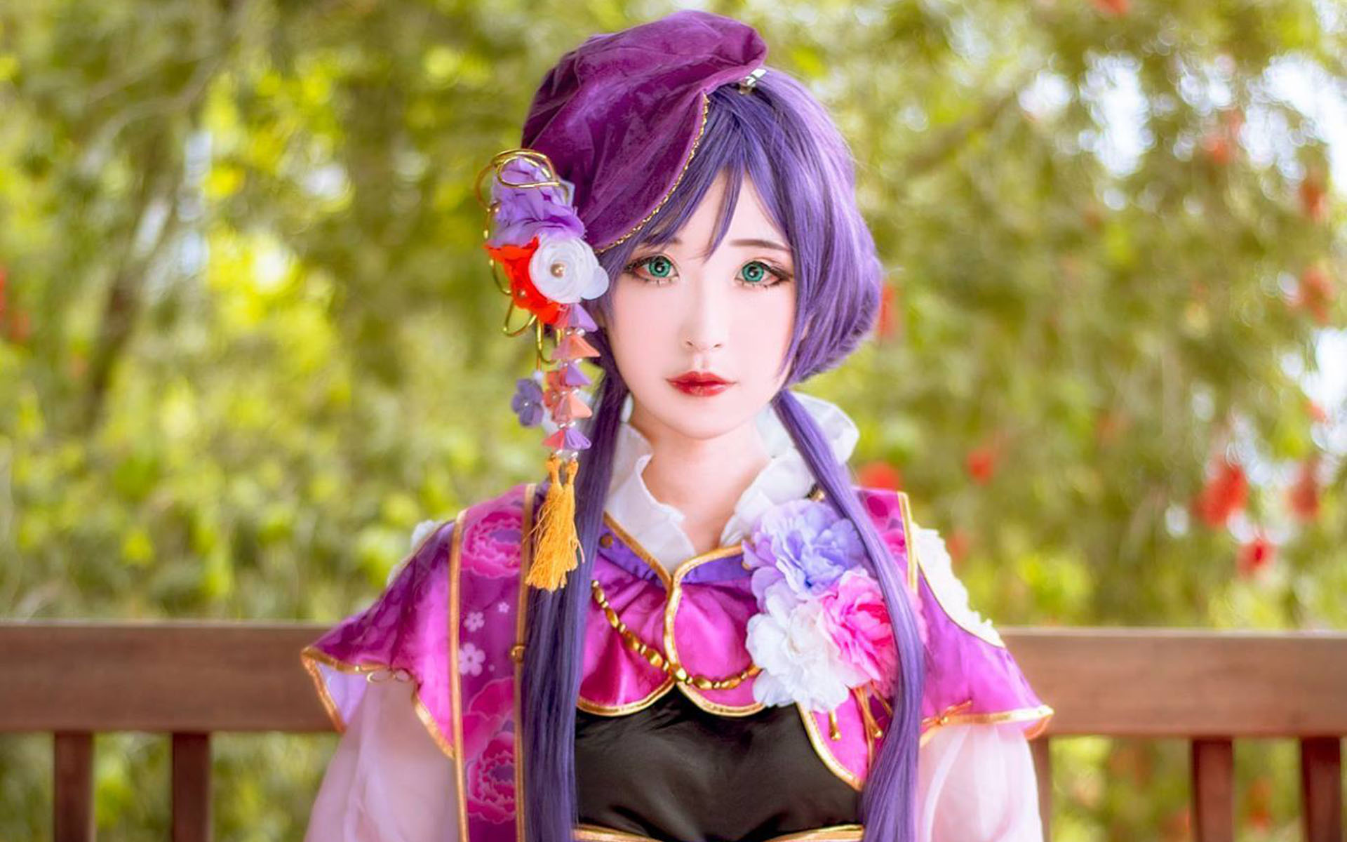性感cosplay美女唯美高清桌面壁纸