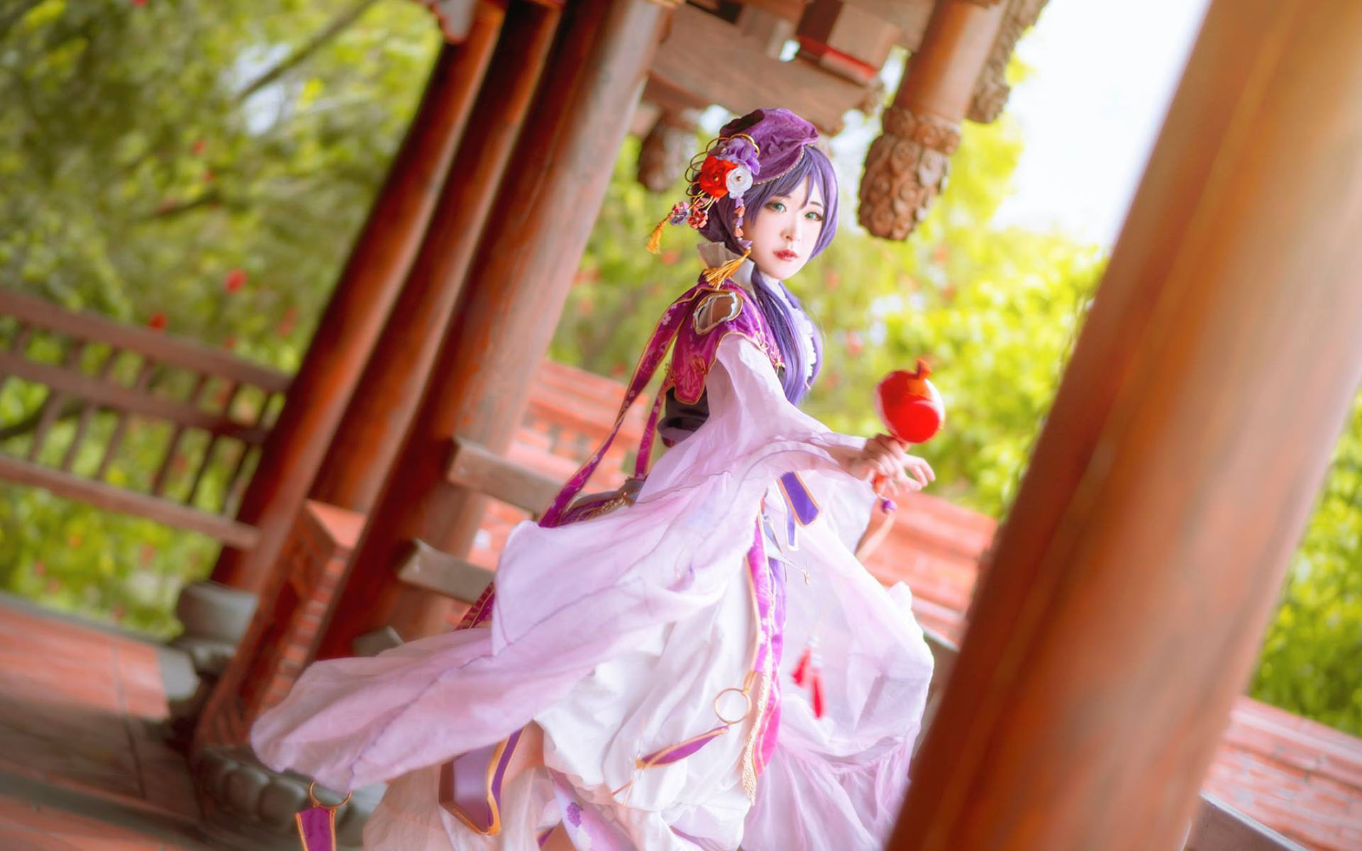 性感cosplay美女唯美高清桌面壁纸