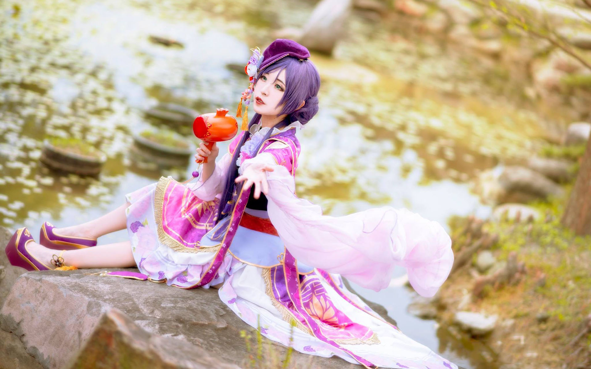 性感cosplay美女唯美高清桌面壁纸