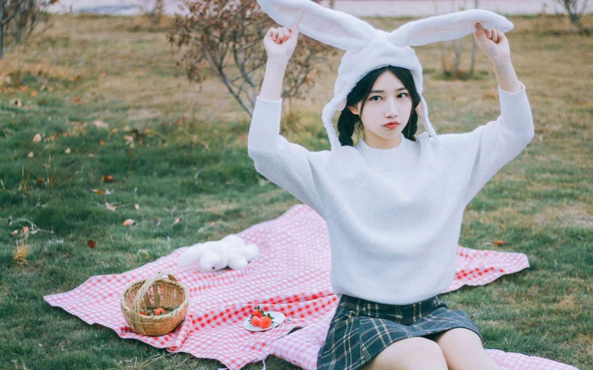 清纯养眼少女唯美高清桌面壁纸