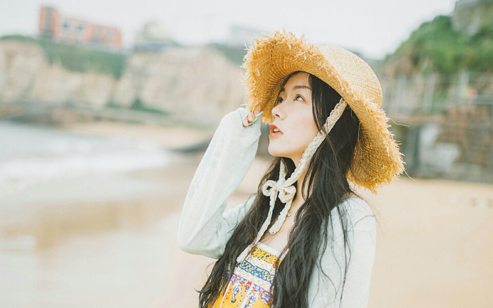 清纯俏皮美女唯美写真高清壁纸