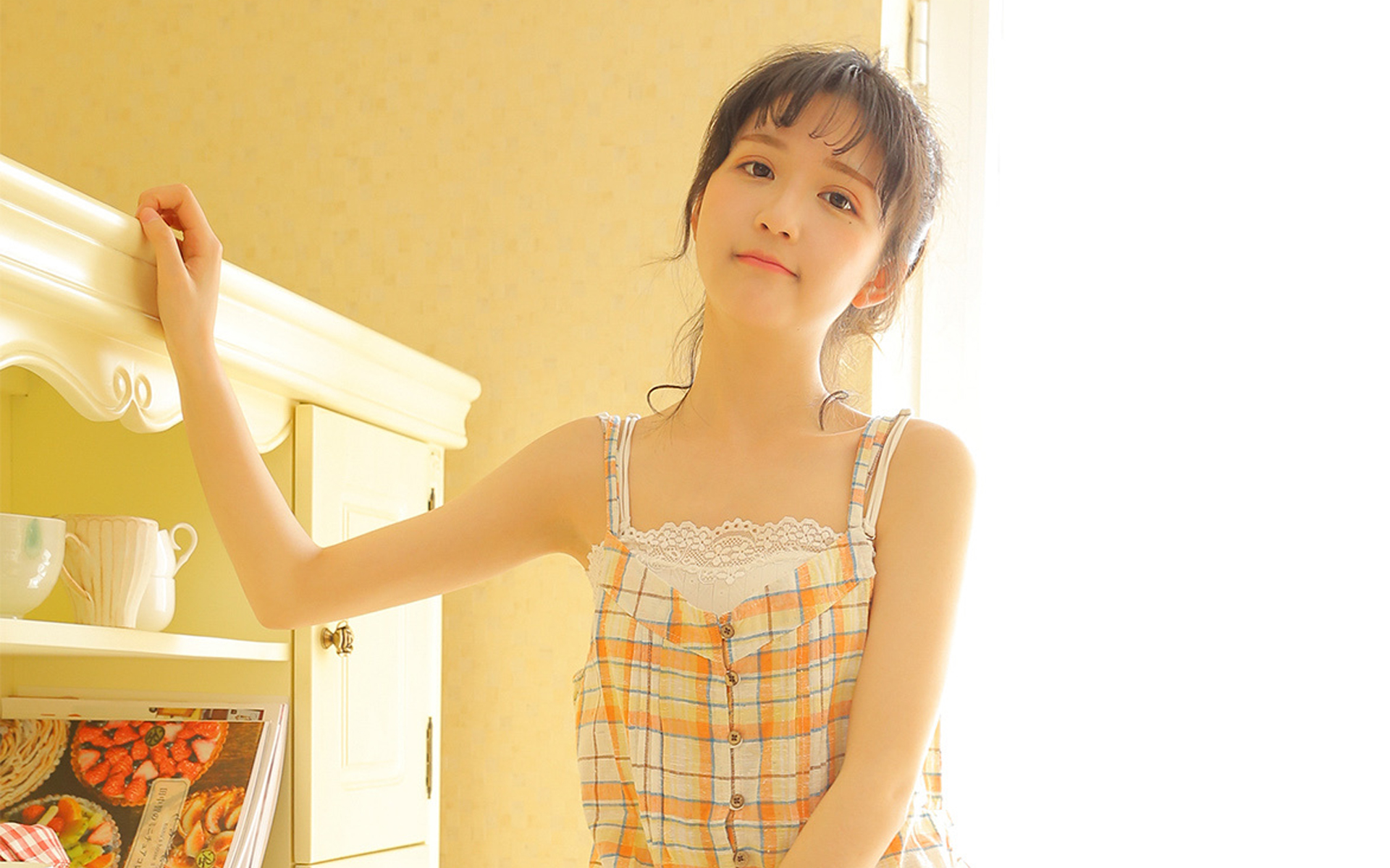 吊带长腿美女尤物高清电脑桌面壁纸 第一辑