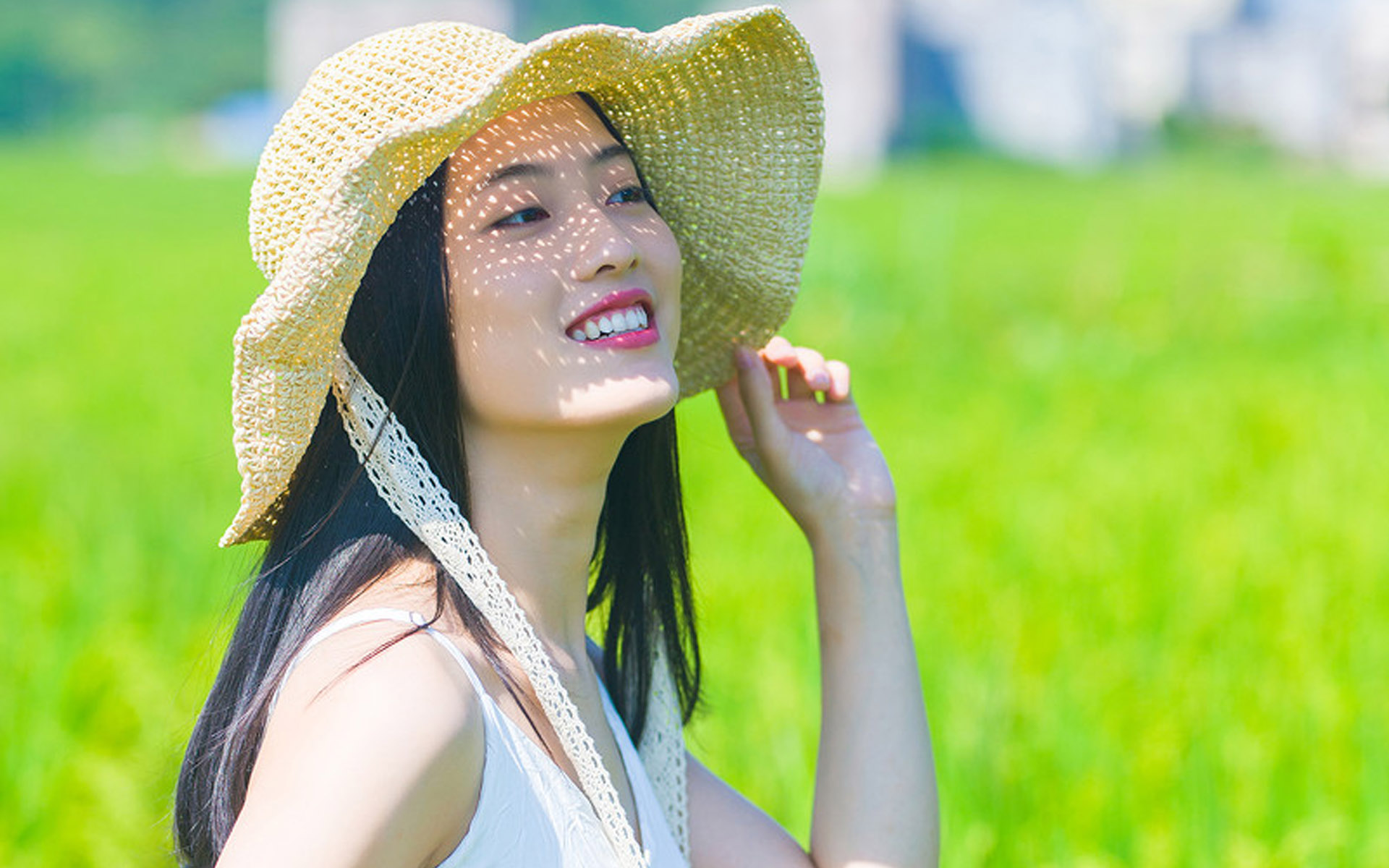 治愈系美女清新写真图片桌面壁纸