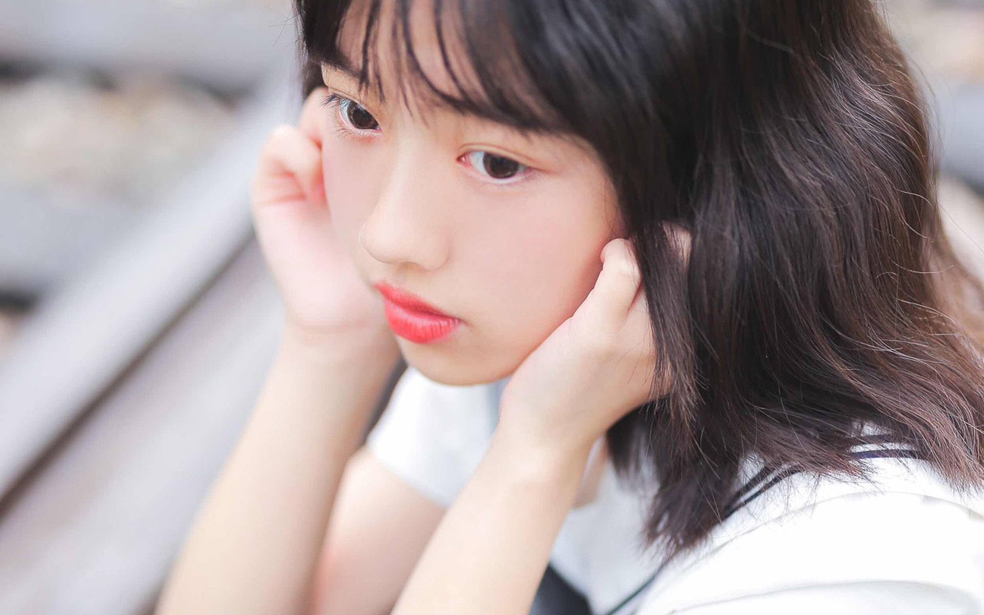 日系美少女JK制服写真图片壁纸