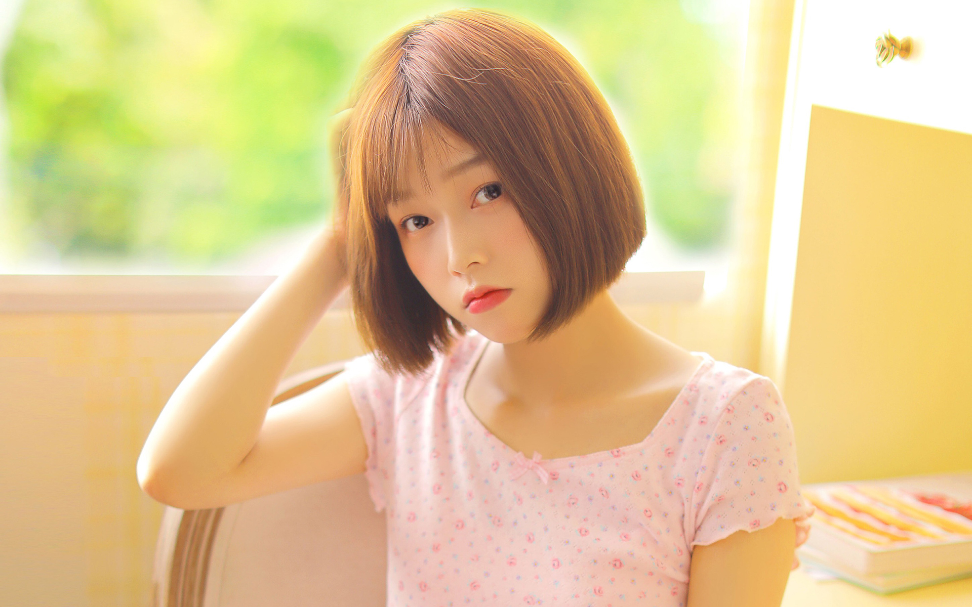 治愈系暖妹子高清桌面壁纸