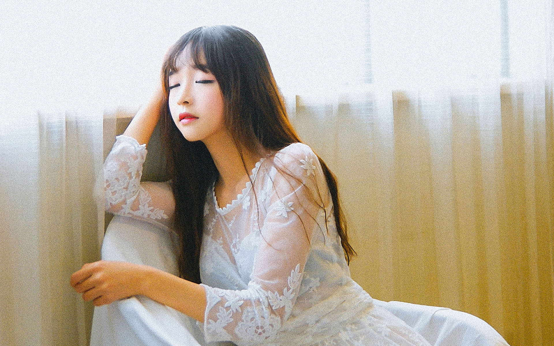 日系性感美女私房高清桌面壁纸