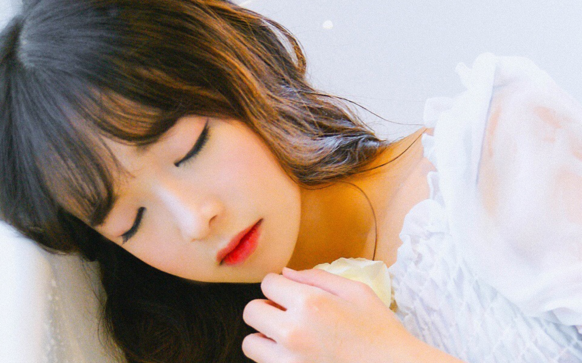 日系性感美女私房高清桌面壁纸