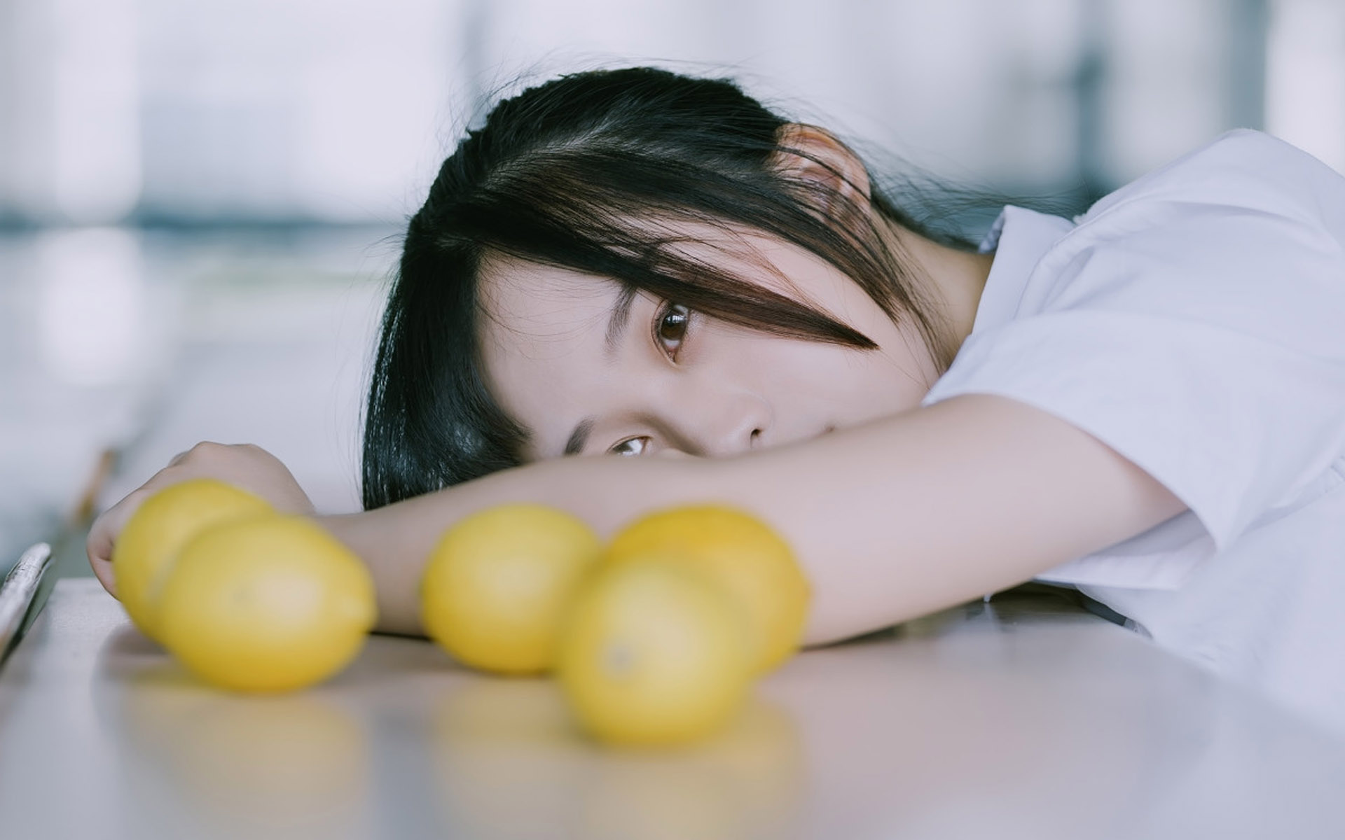 清纯美女水手服写真图片桌面壁纸