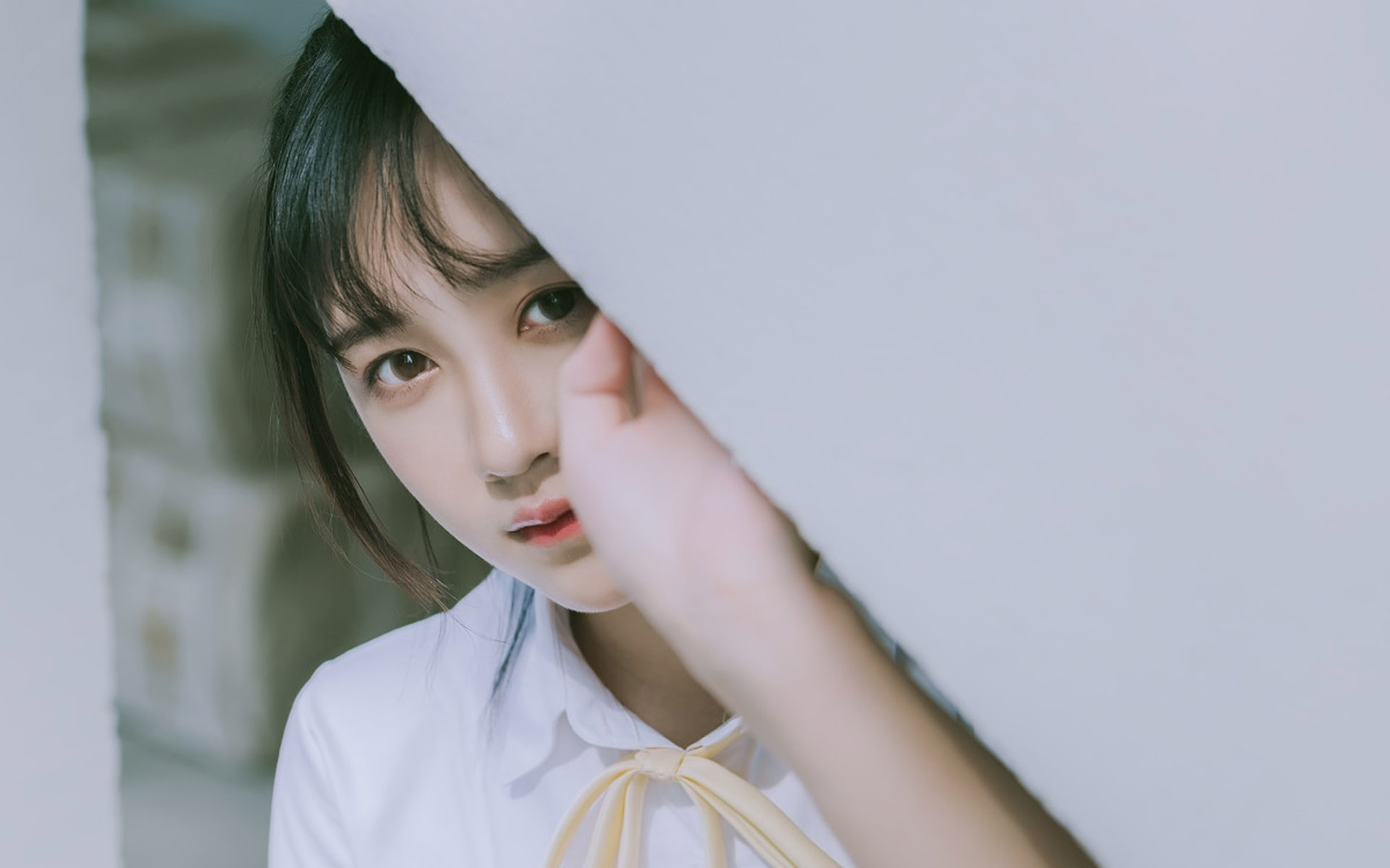 清纯美女水手服写真图片桌面壁纸