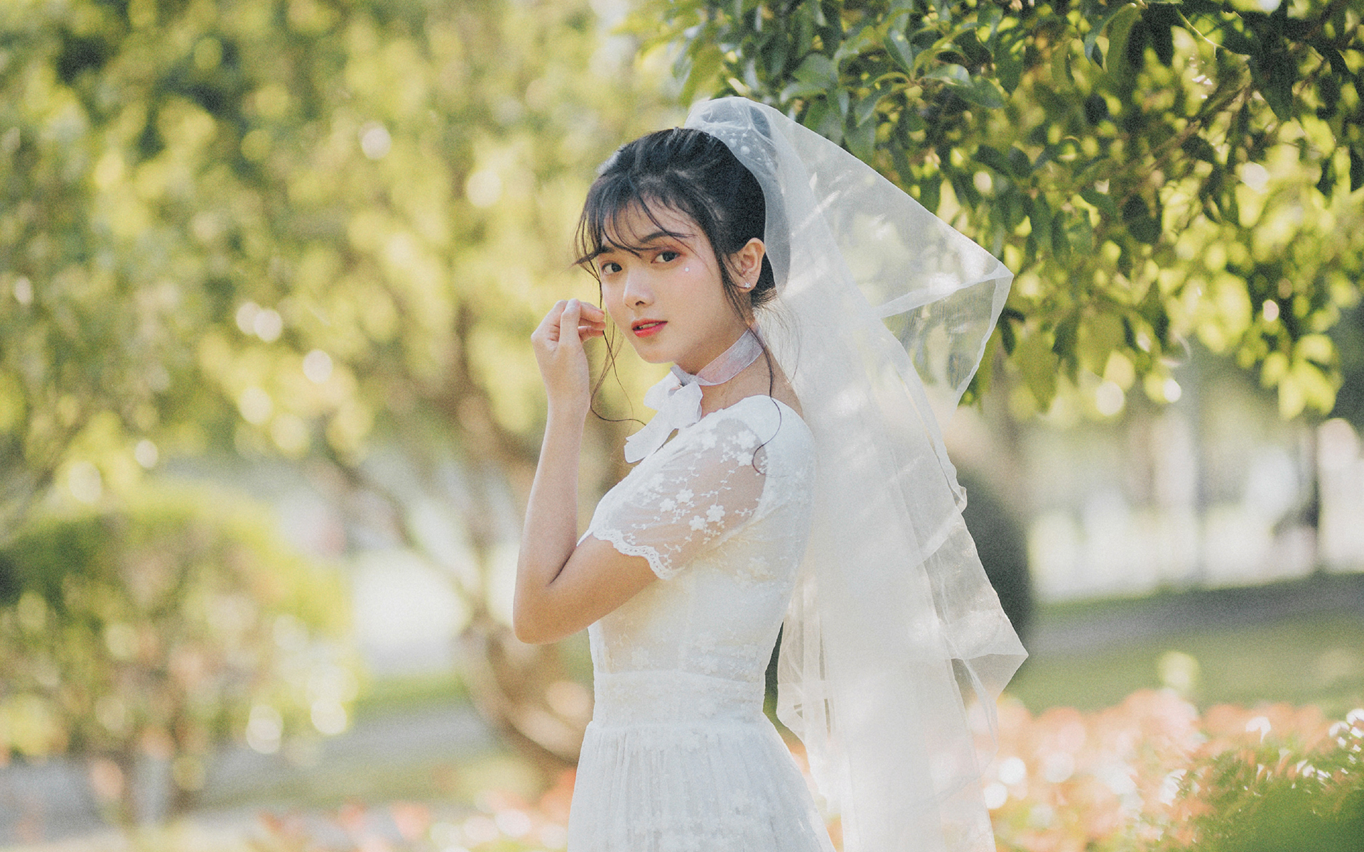 性感美女新娘唯美高清桌面壁纸