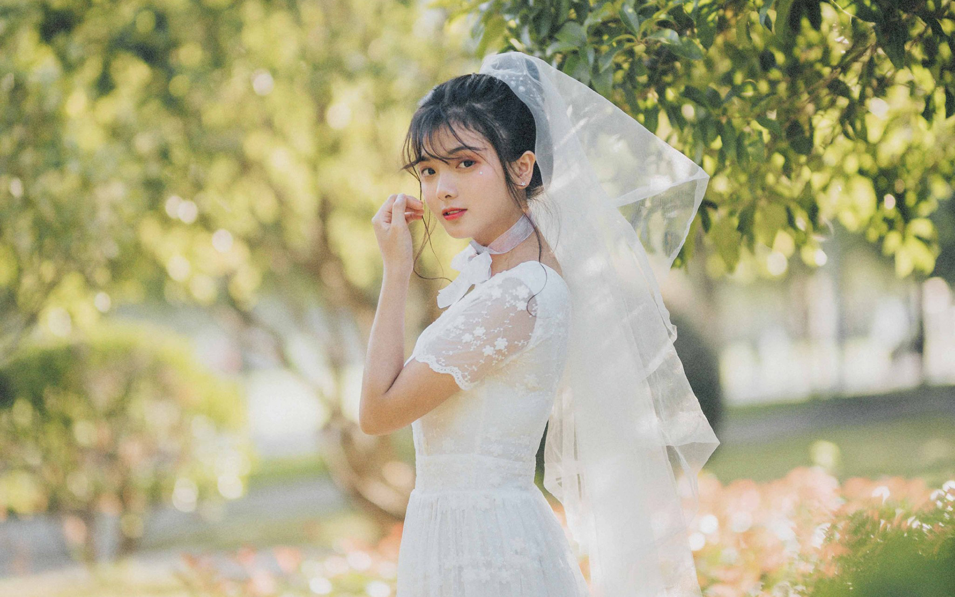 性感美女新娘唯美高清桌面壁纸