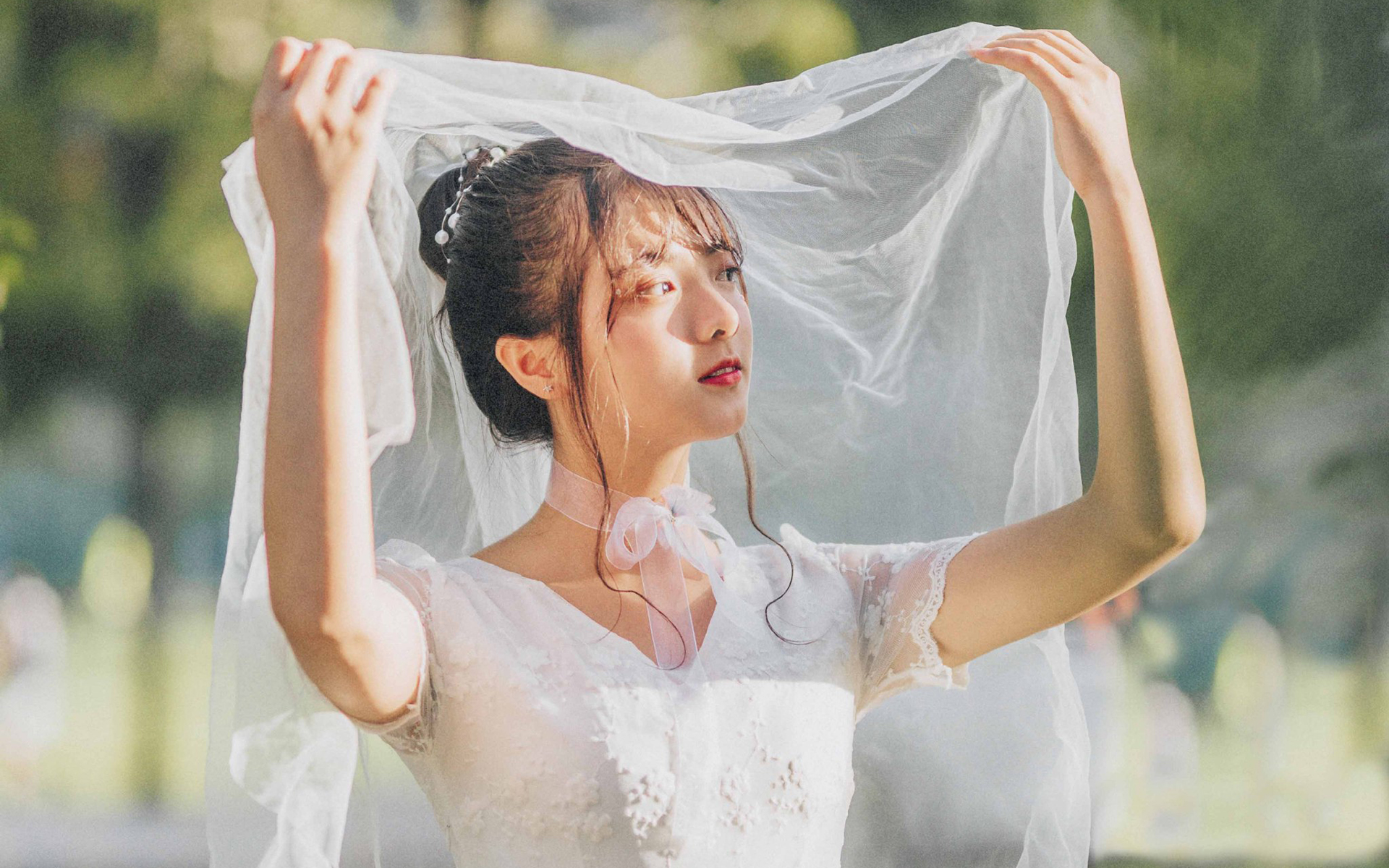 性感美女新娘唯美高清桌面壁纸