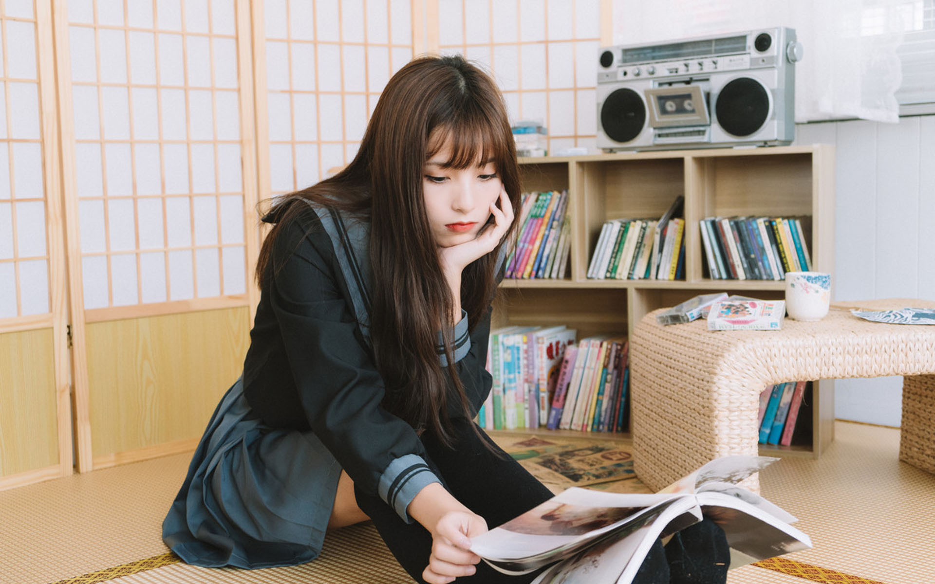 元气美女治愈系写真图片桌面壁纸