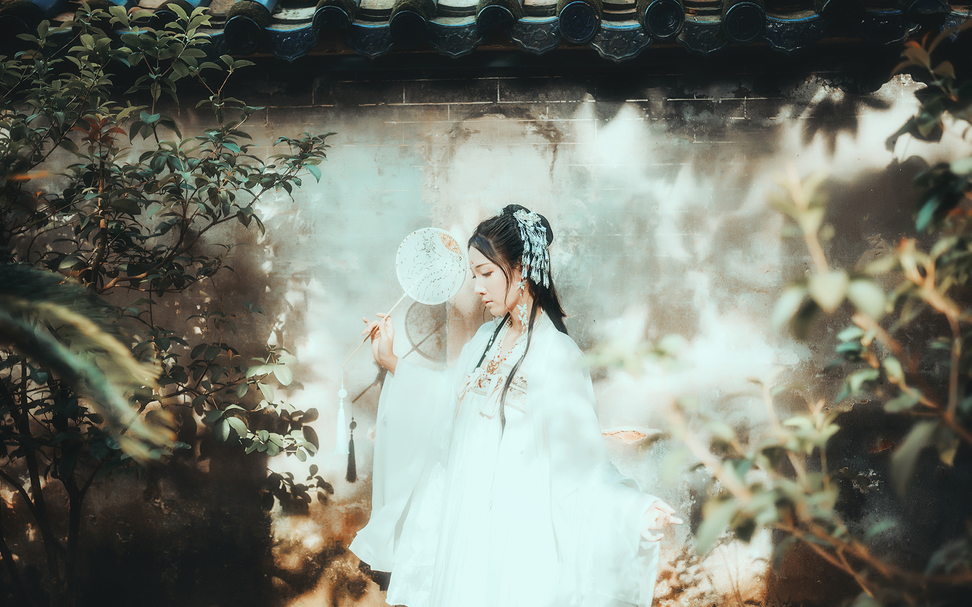清纯仙气古装美女高清桌面壁纸