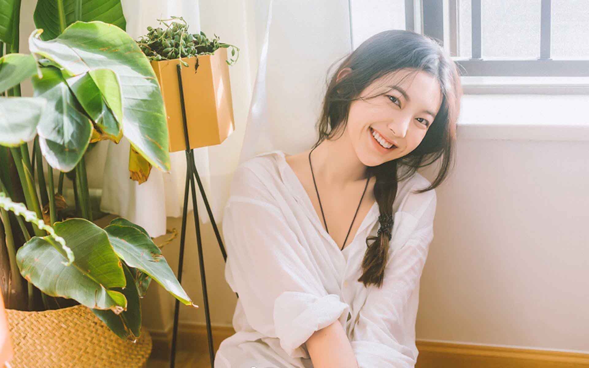 文艺小清新美女高清桌面壁纸