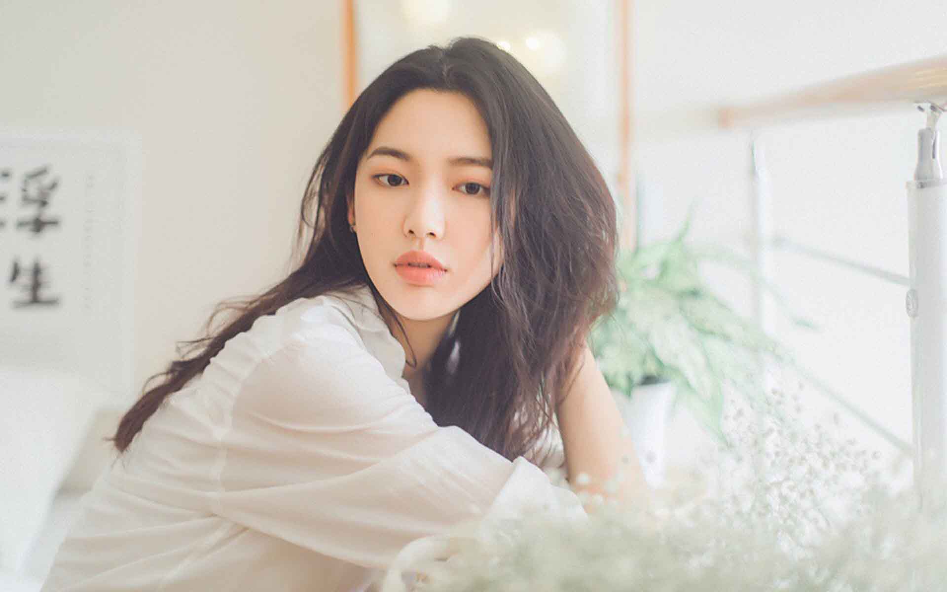文艺小清新美女高清桌面壁纸