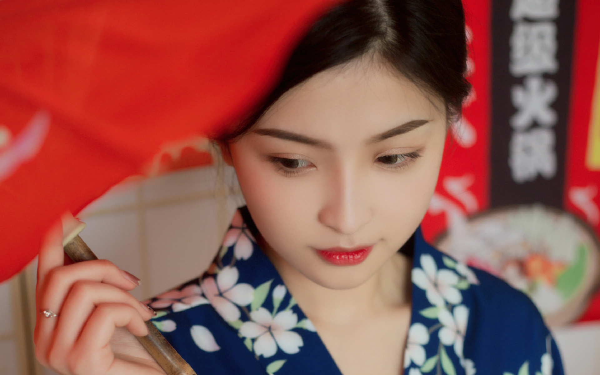 和服美女清纯写真图片桌面壁纸