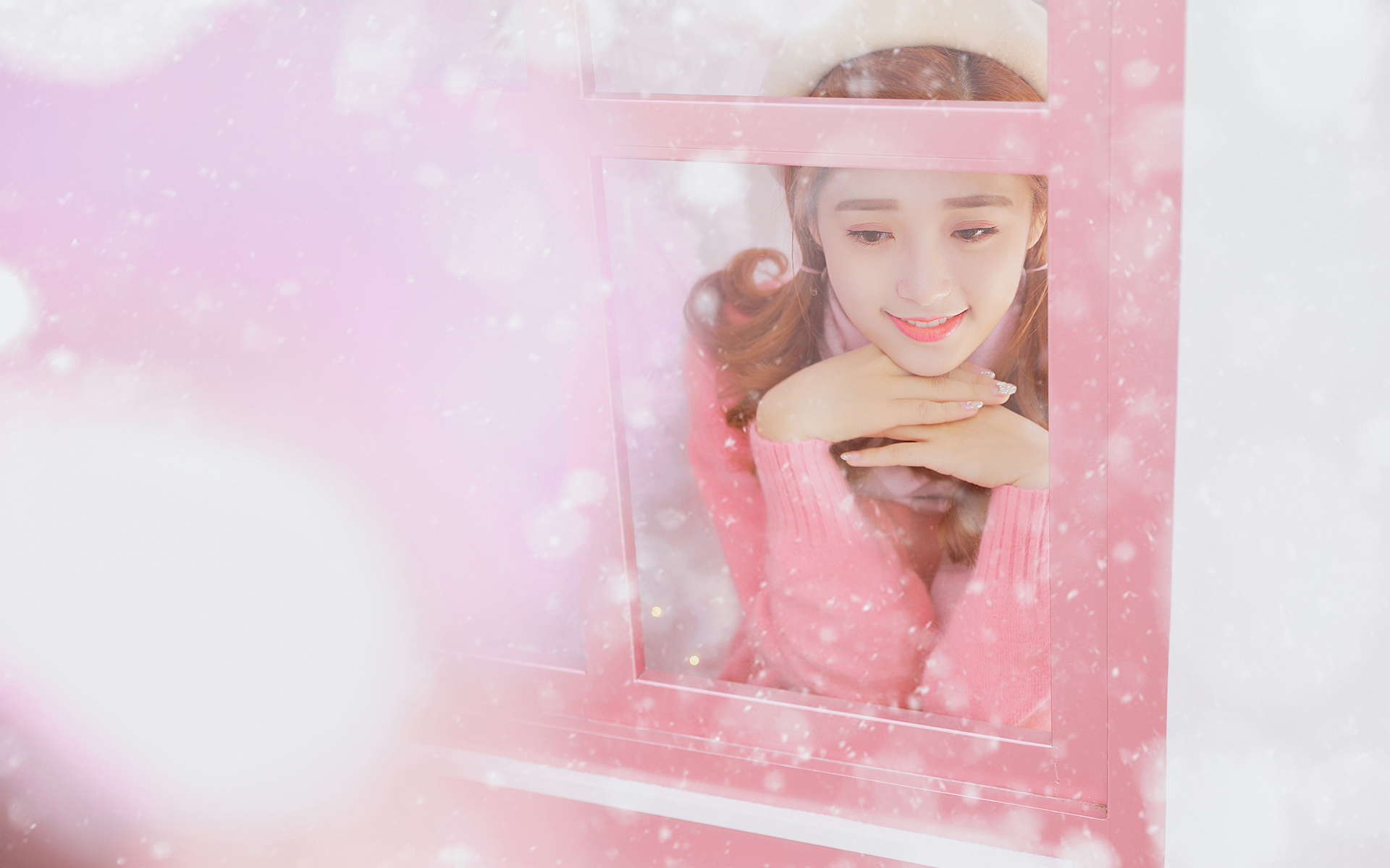 清纯甜美少女写真桌面壁纸