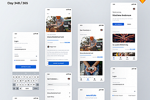 众筹类app ui sketch资源分享