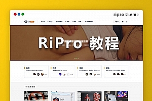 wordpress Ripro主题 专用首页分类导航-风格2教程