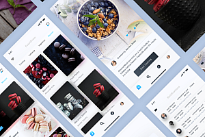 超全整套50多页美食app ui kit .sketch素材下载